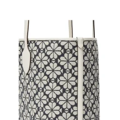 Kate Spade Jacquard Bleecker Large Tote Bag in Grey