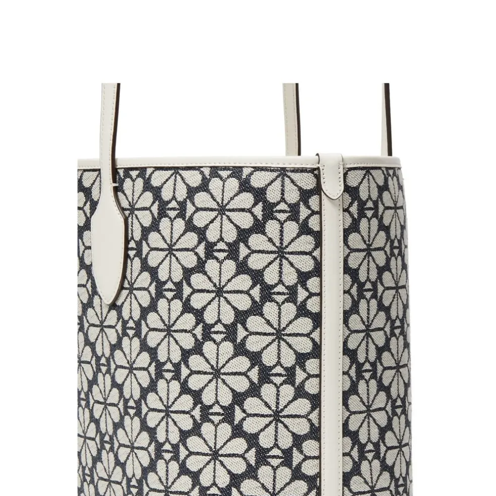 Kate Spade Jacquard Bleecker Large Tote Bag in Grey