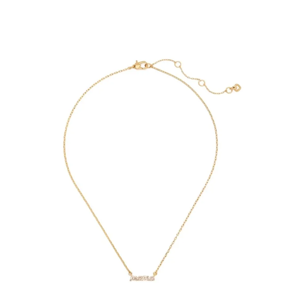 Kate Spade Mama Pendant Necklace in Gold