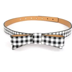 Kate Spade 19mm Belt Gngm in Black