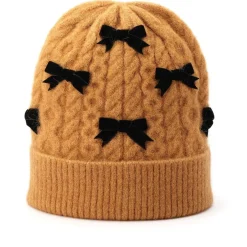 Kate Spade Vlvt Bow Bnie in Brown