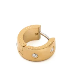 Kate Spade Zirconia Chunky Huggie Hoop Earrings in Gold
