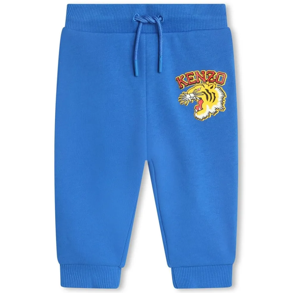 Kenzo Logo Regular Fit Joggers in Blue
