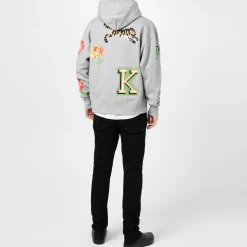 Kenzo Pixel Oversized Hoodie in Grey