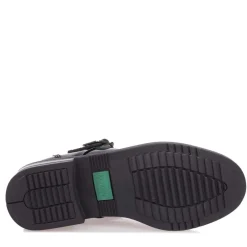 Kickers Childrens Lach T Bar Patent Shoe in Black