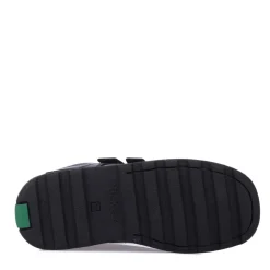 Kickers Infant Boys Fragma Lo Strap Leather Shoes in Black