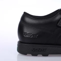 Kickers Infant Boys Fragma Lo Strap Leather Shoes in Black