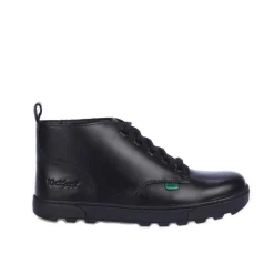 Kickers Junior Disley Hi Leather Boot in Black