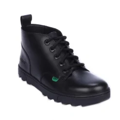 Kickers Junior Disley Hi Leather Boot in Black