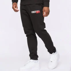 Kings Will Dream Tagged Joggers in Black