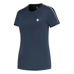 K-Swiss Crew Neck Regular Fit Short Sleeve T-Shirt in Blue