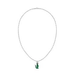 Lacoste Mens Arthor Stainless Steel Necklace in Silver