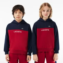 Lacoste Block Hoodie in Blue