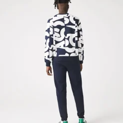 Lacoste Branded Tape Joggers in Blue