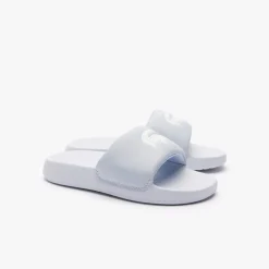 Lacoste Childrens Serve 1.0 Sliders in Light Blue