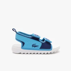 Lacoste Childrens Surukids Sandals in Blue-White