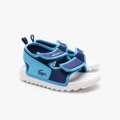 Lacoste Childrens Surukids Sandals in Blue-White