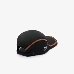 Lacoste Colour-Block Tennis Cap in Black