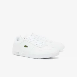 Lacoste Crocodile Print Trainers in White