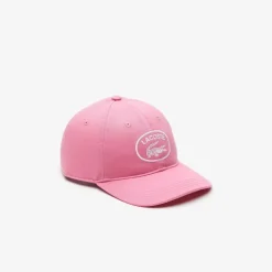 Lacoste Eyelets Cap in Pink