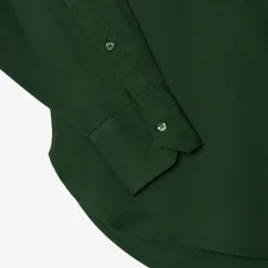 Lacoste Flowing Oversized Lyocell Shirt in Green