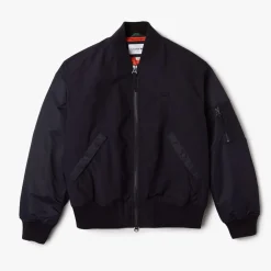 Lacoste Full Zip Bomber Jacket in Navy