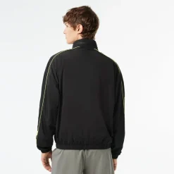Lacoste Hooded Regular Fit Long Sleeve Athletic Top in Multi