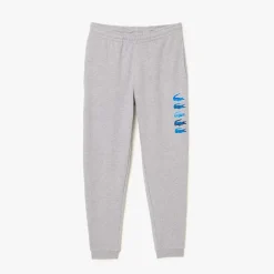 Lacoste Iconic Print Jogger Track Pants in Grey