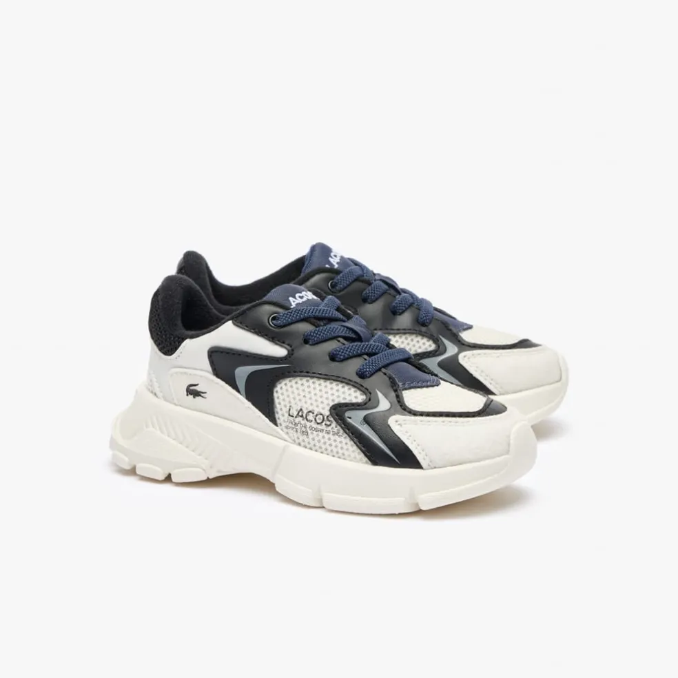 Lacoste Infants L003 Neo Trainers in Off White