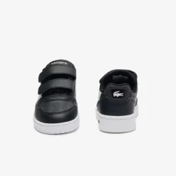Lacoste Infants T-Clip Trainers in Black-White