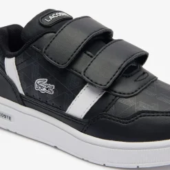Lacoste Infants T-Clip Trainers in Black-White