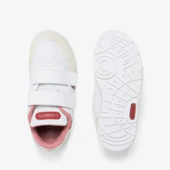 Lacoste Infants T-Clip Trainers in White pink