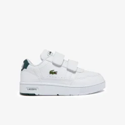 Lacoste Infants T-Clip Trainers in White Green