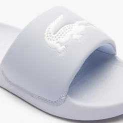 Lacoste Juniors Serve 1.0 Sliders in Light Blue