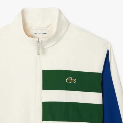 Lacoste Juniors Sportsuit Zip-Up Track Jacket in Cream