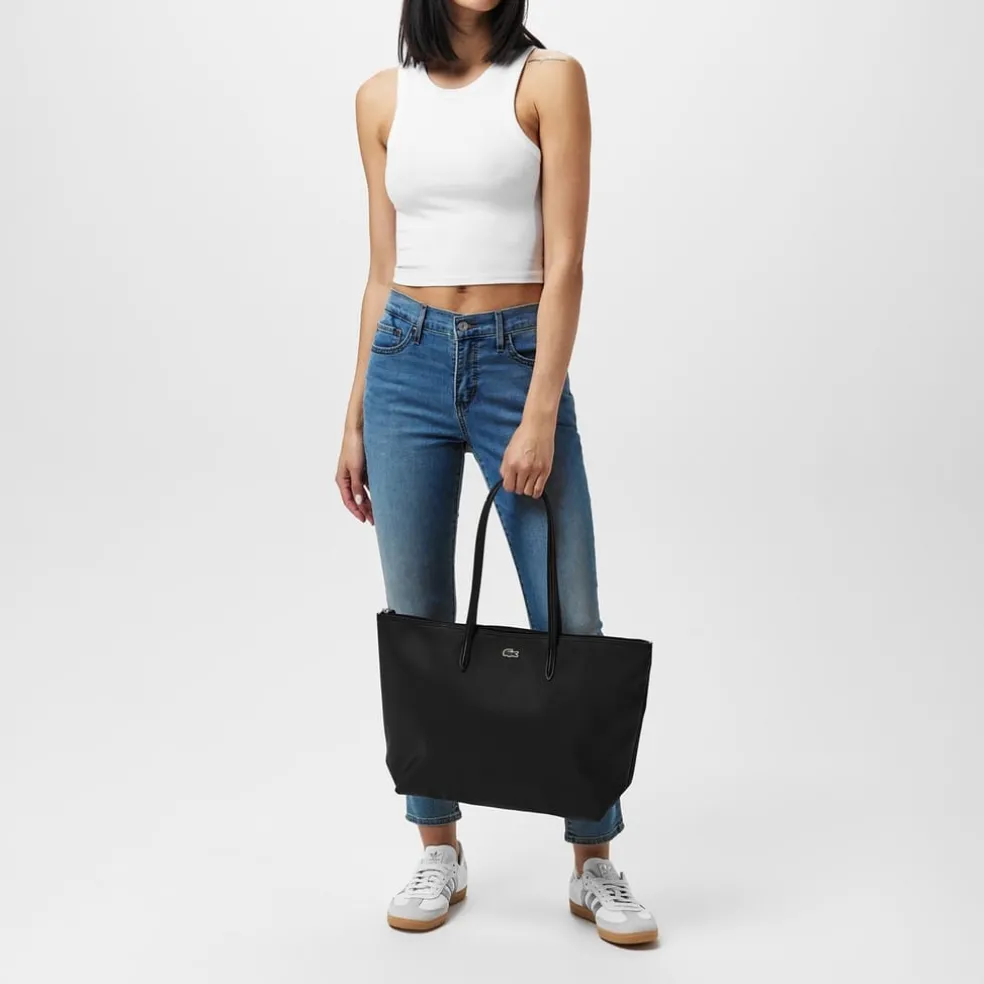 Lacoste L.12.12 Concept Tote Bag in Black
