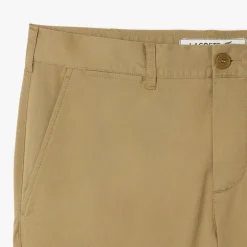 Lacoste Lightweight Slim-Fit Stretch Pants in Beige