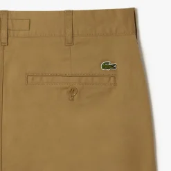 Lacoste Lightweight Slim-Fit Stretch Pants in Beige