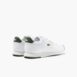 Lacoste Line Track Low Top Running Sneakers in White