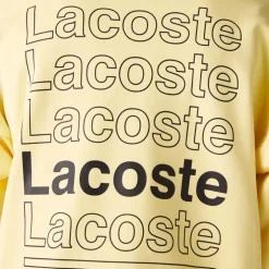 Lacoste Live Live Loose Fit Crewneck Sweatshirt in Yellow
