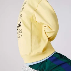 Lacoste Live Live Loose Fit Crewneck Sweatshirt in Yellow