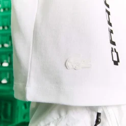 Lacoste Live Live x Minecraft Short Organic Cotton T-Shirt in White