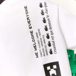 Lacoste Live Live x Minecraft Short Organic Cotton T-Shirt in White