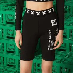 Lacoste Live x Minecraft Bike Shorts in Black