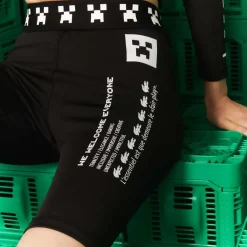 Lacoste Live x Minecraft Bike Shorts in Black