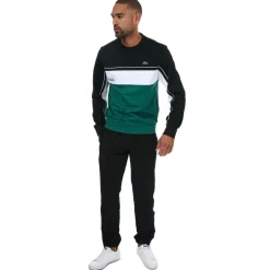 Lacoste Logo Tape Track Pants in Black