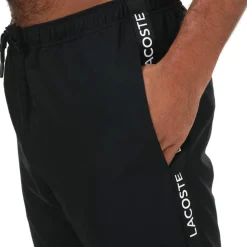 Lacoste Logo Tape Track Pants in Black