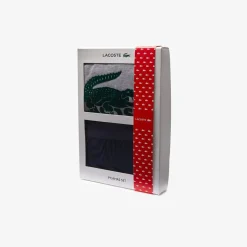 Lacoste Long Sleeve Pyjama Set in Navy Grey