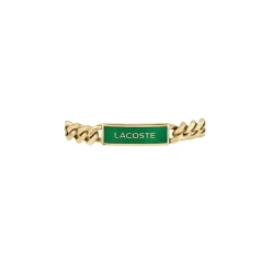 Lacoste Mens Fence Enamel Bracelet in Gold