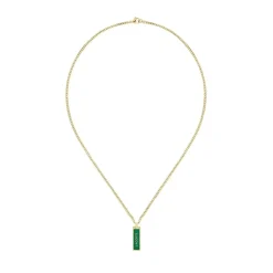 Lacoste Mens Fence Gold Necklace. in Gold